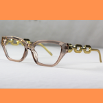 Best selling Premium Quality Eyeglasses ( Transparent Golden Colour )